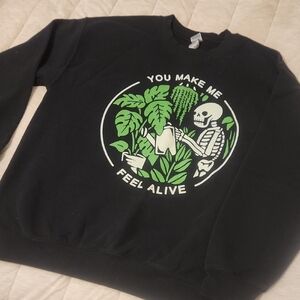 Black Graphic Sweatshirt